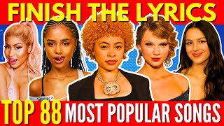 FINISH THE LYRICS - Most Popular Songs EVER (1990 - 2024) 📀MEGA CHALLENGE📢🎵 screenshot 2