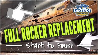 Full Rusty Rocker Panel Replacement  Start to Finish  2003 Ford F150