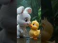 Kind Bunny and Lost Baby Duckling