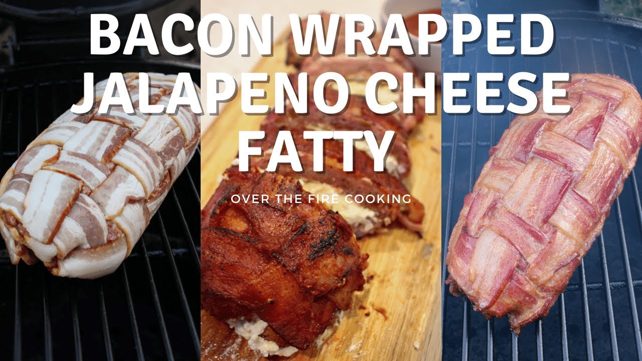 ⁣Bacon Wrapped Jalapeño Cheese Fatty Recipe | Over The Fire Cooking #shorts