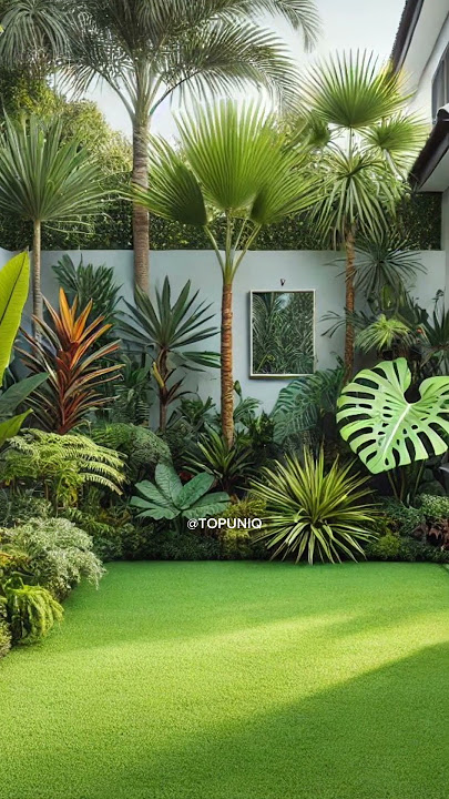 inspirasi taman rumah unik tropis idaman #home #design #beautiful #garden