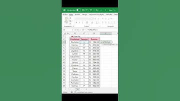 Como usar la función cambiar en Excel  #excel #office #tutorial