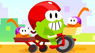 Om Nom Stories 💚 Nom on Wheels l Cartoon For Kids Super ToonsTV