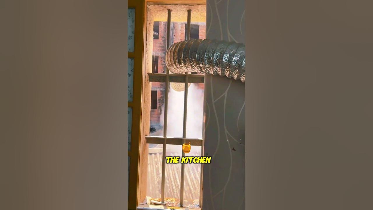 Part 65 || Tired of a Smoky Kitchen? Install This Powerful Exhaust Fan! 🔥🌬️ #CookingUpgrade