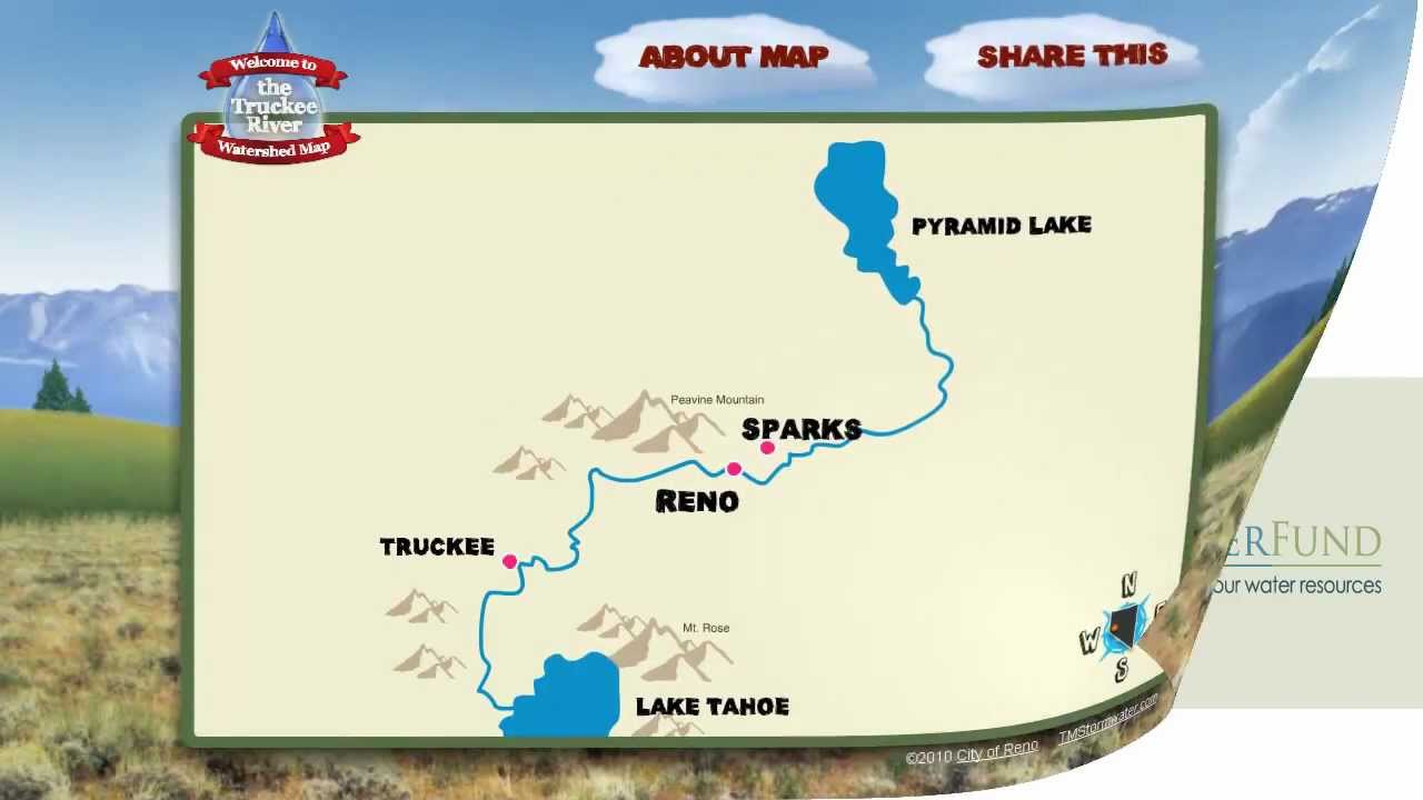 truckee river fishing map Truckee River Watershed Map Tool Tutorial Youtube