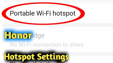 Honor 7X Hotspot Setting