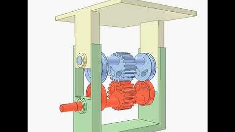 Rotation to translation mechanism 2480p | Mechanisms |Mechanical Engineering | Design Concepts |