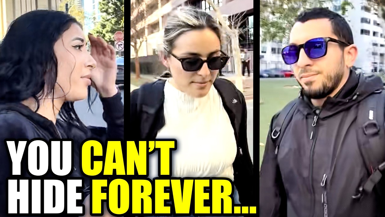 Alleged ICE Agents PANIC When Spotted in Public by This Activist