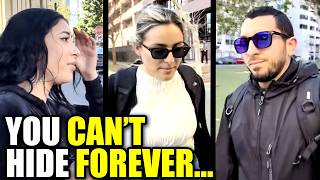 Alleged ICE Agents PANIC When Spotted in Public by This Activist