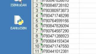 Isbn Ean Excel Conversion Demonstration