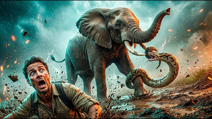 Epic Jungle Rescue: Heroes Battle Giant Snake to Save Mother Elephant!