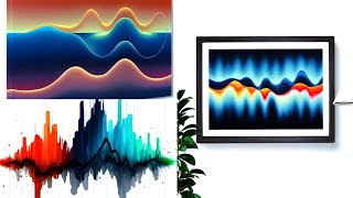 Abstract Sound Wave Wall Art | Modern Music Inspired Wall Decor