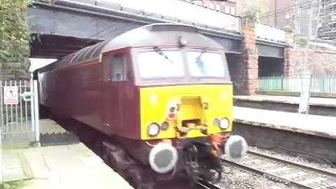 The x2 Class 57 WCRC Nos.57601+57316 with 