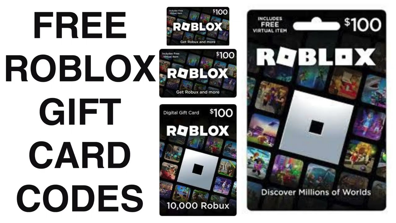 Free Roblox Gift Card Codes 2026 Unused = How To Get Free Roblox Gift Card Code