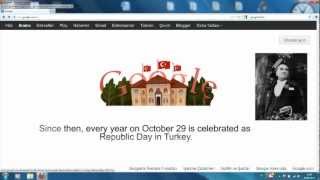 29 Ekim Cumhuriyet Bayramı Google Doodle 2012