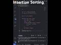 Insertion Sorting | Top JavaScript  Interview Q&amp;A | #shorts #javascript #interview #youtubeshorts