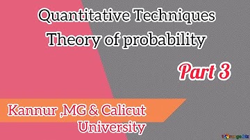 ~3~QT-Theory of Probability