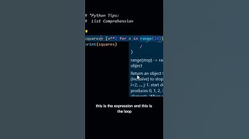 List comprehension in python | #python  #programming