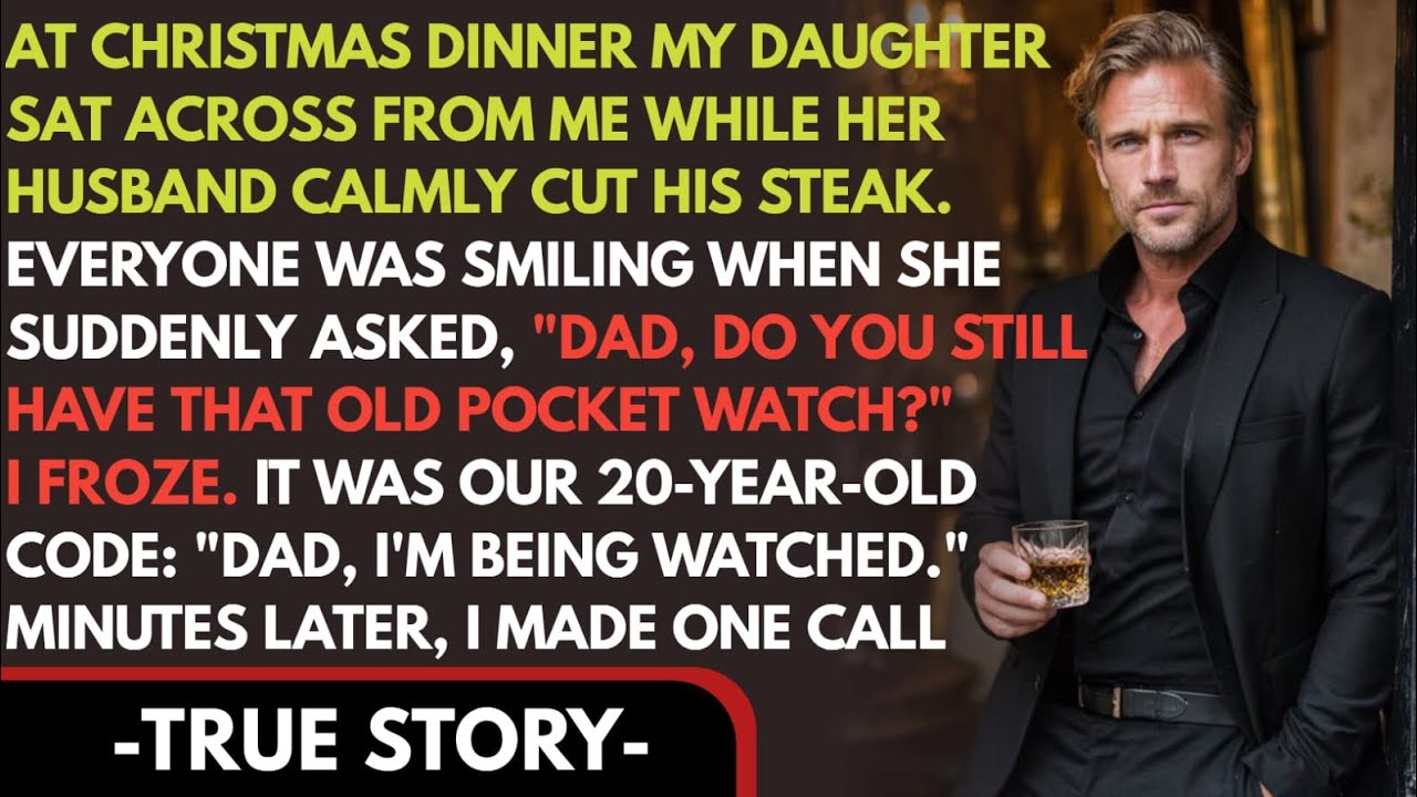 Mein Enkel schnitt das Steak in perfekte kleine Vierecke, als meine Tochter mich nach Großvaters Taschenuhr fragte. Zwanzig Jahre lang war das unser Geheimcode gewesen – ein Zeichen, dass sie in...