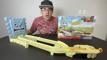TESTANDO A PISTA HOT WHEELS DO MARIO PEDRA GIGANTE ESMAGADORA!!!