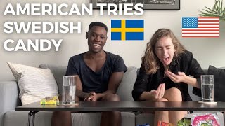 American Tries Swedish Candy | Blind Taste Test
