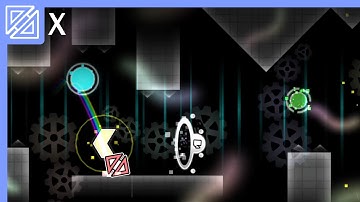 X by TriAxis (Easy Demon, 3 coins) [Geometry Dash]
