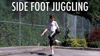 Side Foot Juggling | Juggle With Outside Of Your Foot | Advanced Soccer Juggling Technique