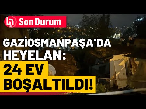 İstanbul Gaziosmanpaşa'da heyelan: 96 kişi tahliye edildi!