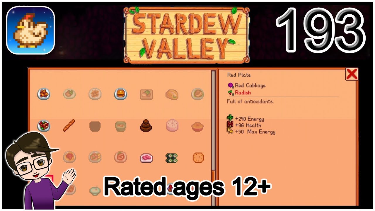 Let's Play Stardew Valley iOS #193 - Recipe Research YouTube