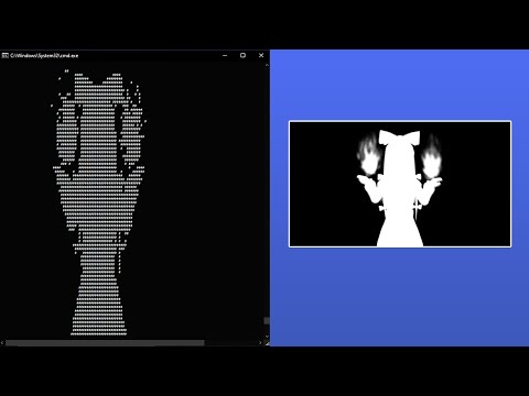 Bad apple played on windows command prompt