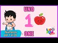 Aprende los Números 1 al 20! Números en INGLÉS Y ESPAÑOL para Niños