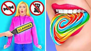 HOW TO SNEAK SNACKS INTO CLASS! || Genius Tricks with Food and Cool Hacks by 123 GO! Series