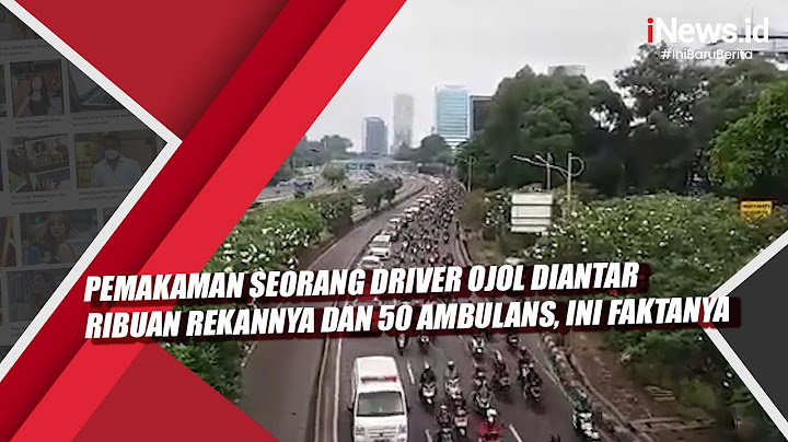 Pemakaman Seorang Driver Ojol Diantar Ribuan Rekannya dan 50 Ambulans, Ini Faktanya