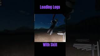 How to load logs with a crane #fs25