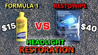 RestoWipe  vs Formula 1 Headlight restorer headlight restoration screenshot 3