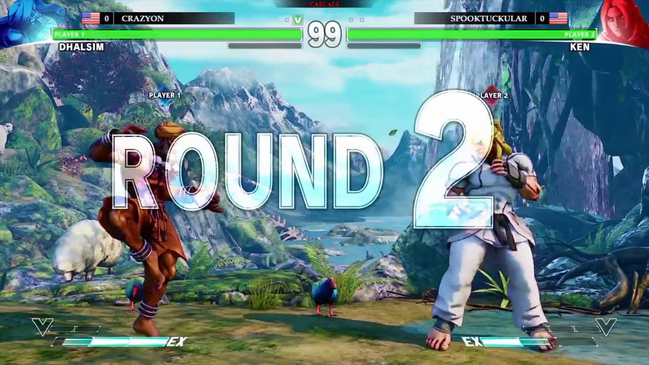 Crazyon (Dhalsim) vs Spooktuckular (Ken) SFV Bloodsport S6E6 @ Press Start Gaming Center