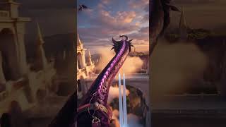 Riding A Purple Dragon Through Castle Kingdom! 🏰🐉 #shorts