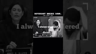 DEFENDANT BREAKS DOWN - A&E COURT CAM #Shorts