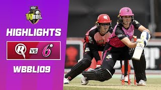 Melbourne Renegades v Sydney Sixers | WBBL|09