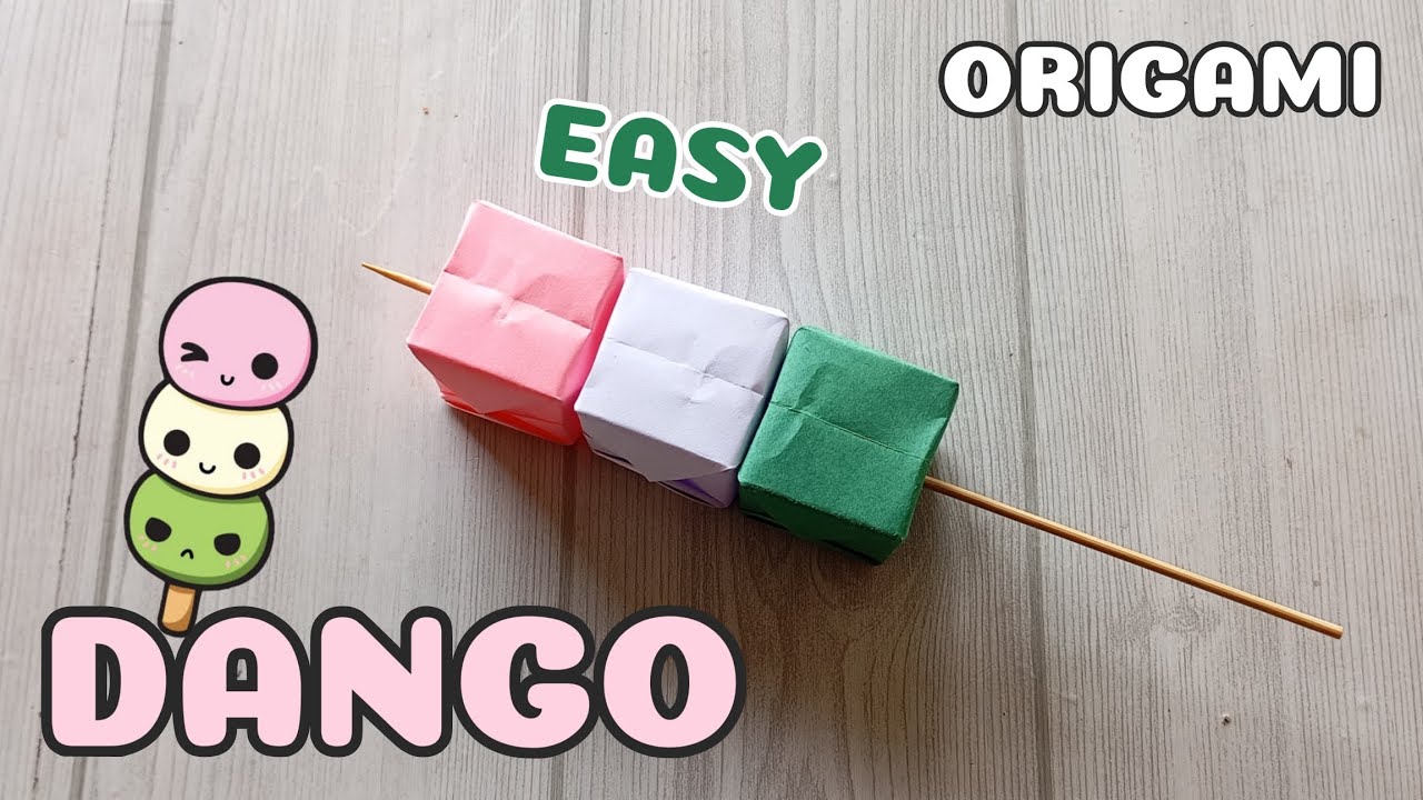Papercraft Dango HOW TO MAKE ORIGAMI DANGO|UNIQUE PAPER DANGO EASY STEP-BY-STEP TUTORIAL ...