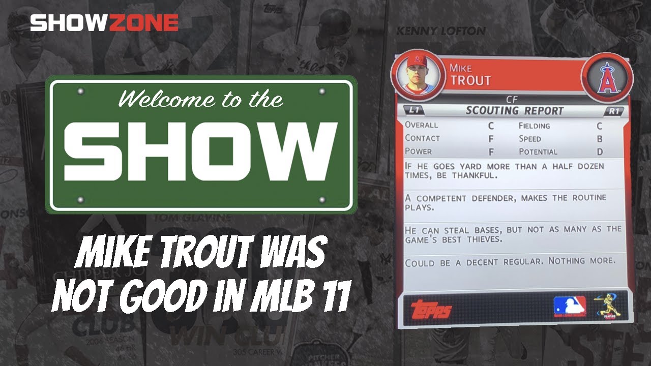 Mike Trout was NOT GOOD in MLB 11 - Welcome to the Show, Episode 1