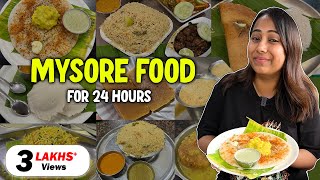 Eating only MYSORE Food for 24 Hours | Mylari Dosa, Hotel RRR, Biryani,  Bonda Soup & more | Ep11