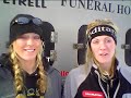 Ellen Lockyear talks with Twin Iditarod Mushers Kristy and Anna Berington