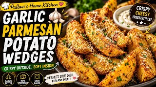Crispy Garlic Parmesan Potato Wedges | Easy Oven-Baked Potato Wedges Recipe | Better Than Fries! screenshot 3
