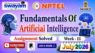 Fundamentals Of Artificial Intelligence Week 11 Assignment Answers#July2026#NPTELASSIGNMENTS#Week11