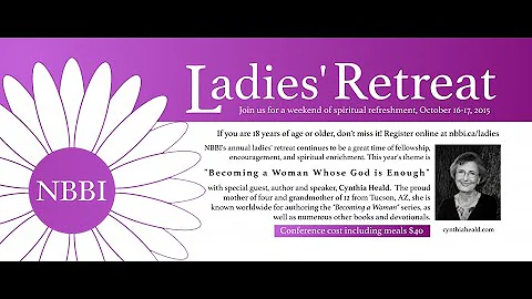 Ladies Retreat 2015 with Cynthia Heald: Session 1