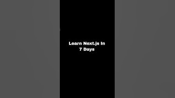 Learn Next.js In 7 Days #trending #coding #next #nextjs #js#shortviral #shortsvideo#frontendprojects