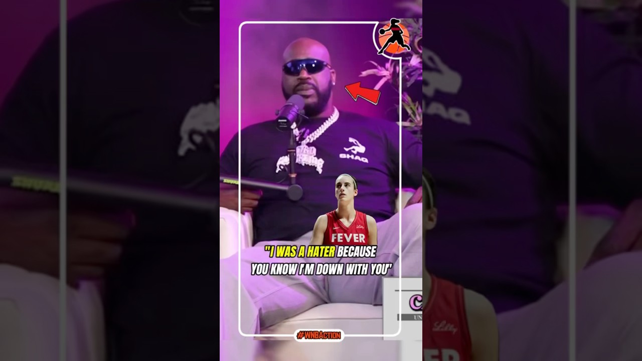 Shaq admits to Angel Reese that he was a Caitlin Clark hater 👀 