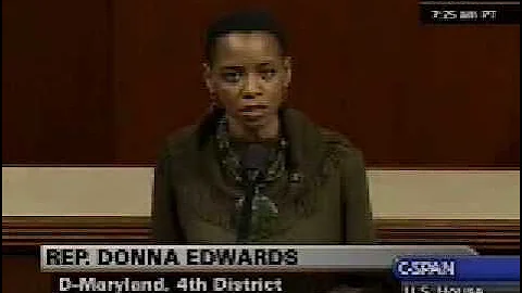 Rep. Donna Edwards on HR 1 - Stop the free fall