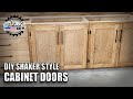 How To Build DIY Shaker Style Cabinet Doors